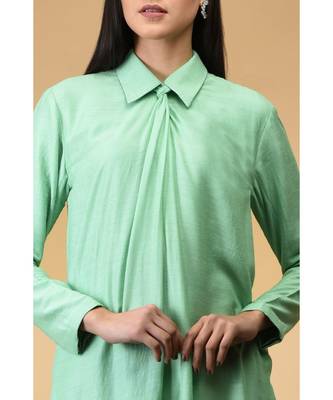 Mint Twist Neck Kurta Set 7