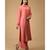 Salmon Cutwork Embroidered Kurta Set