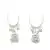 Silver Plated Oxidized Hoop Jhumki Earrings