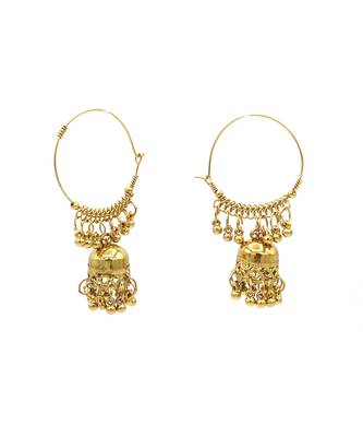 Gold Plated Hoops Jhumka 3
