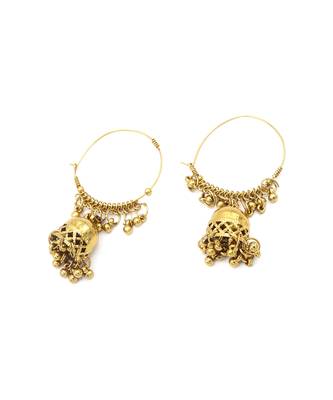 Gold Plated Hoops Jhumka 4
