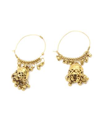 Gold Plated Hoops Jhumka 5