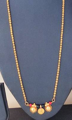 Golden coral mangalsutra 2