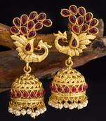 Gold jhumkas
