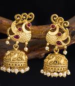 Gold jhumkas