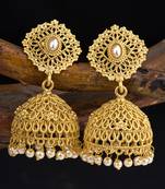 Gold jhumkas