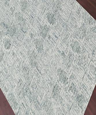 Boston Modern Hand Tufted Area Rug 5'x8' Blue For Living/Drawing/Bedroom 4