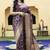 Purple Banarasi Silk Weaving Designer Saree