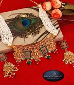 Gold mother of pearl jewellery