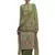 Green embroidered faux cotton salwar