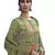 Green embroidered faux cotton salwar
