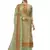 Green printed faux cotton salwar