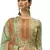 Green printed faux cotton salwar