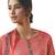 Peach printed faux cotton salwar