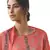 Peach printed faux cotton salwar