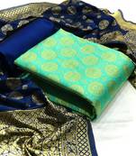 Sea-green brocade brocade salwar