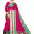 Pink Woven Cotton Saree With Blouse