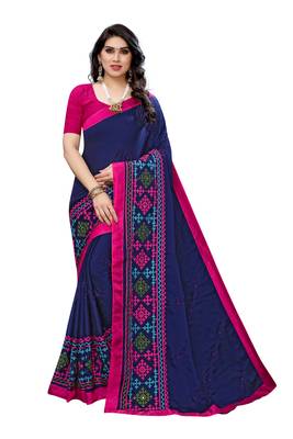Beautiful Multicolor Embroidery Ari Work With Real Mirror Saree with Blouse 1