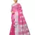 Pink Woven Tissue Saree With Blouse