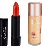 Blue Heaven Pack of Oil Free Foundation and Walkfree Lipstick #7