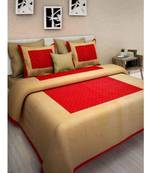 Sanganeri Printed Traditional Double Cotton Bedsheet With 2 Pillow cover