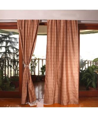 Beige 100% Polyester  curtain 1