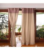 Beige 100% Cotton curtain
