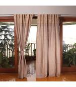 Off White Rust 100% Cotton curtain