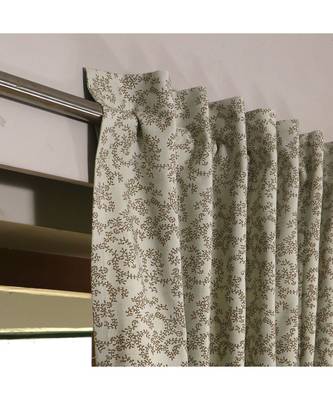 Off White Mehandi Green 100% Cotton curtain 4