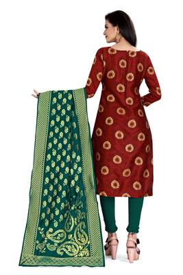 Maroon brocade brocade salwar 2