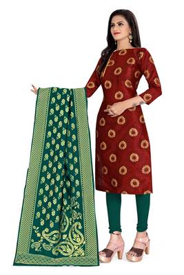 Maroon brocade brocade salwar 3