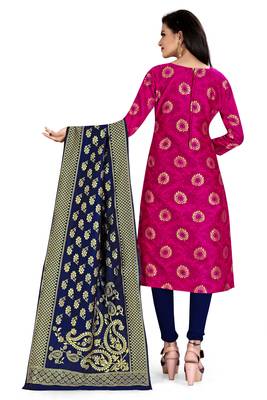 Dark-pink brocade brocade salwar 2