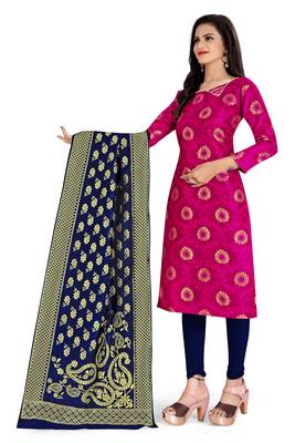 Dark-pink brocade brocade salwar 3