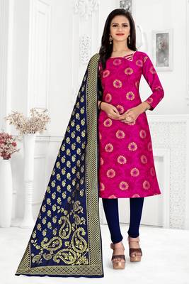 Dark-pink brocade brocade salwar 5