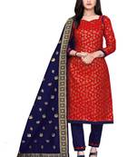 Red brocade brocade salwar