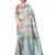 Light Blue Woven Silk Blend Saree With Blouse