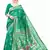 Green Woven silk blend Saree With Blouse