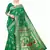 Dark Green Woven silk blend Saree With Blouse