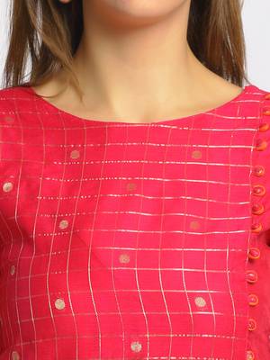 Red printed cotton kurtas-and-kurtis 4