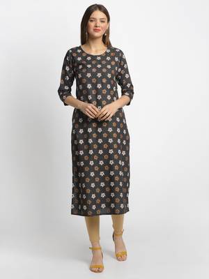 Blue printed rayon kurtas-and-kurtis 1