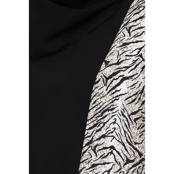 Dual colored casual abaya with Animal print 4