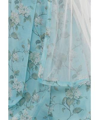Girl'S Net Blue Lehenga Choli 4