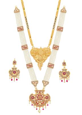 Gold mother of pearl jewellery
 1