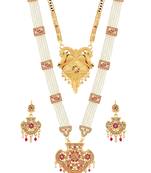 Gold mother of pearl jewellery
