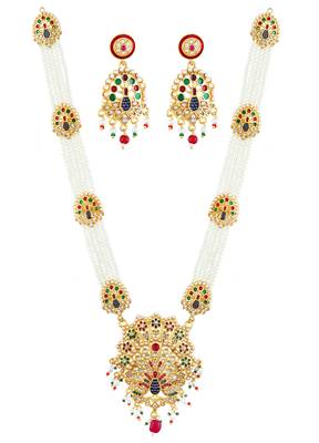 Gold mother of pearl jewellery
 1