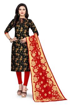 Black brocade brocade salwar