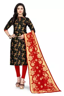 Black brocade brocade salwar
