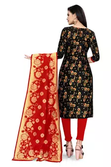 Black brocade brocade salwar