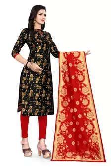 Black brocade brocade salwar