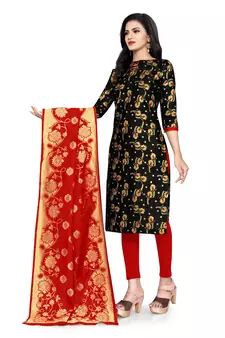 Black brocade brocade salwar